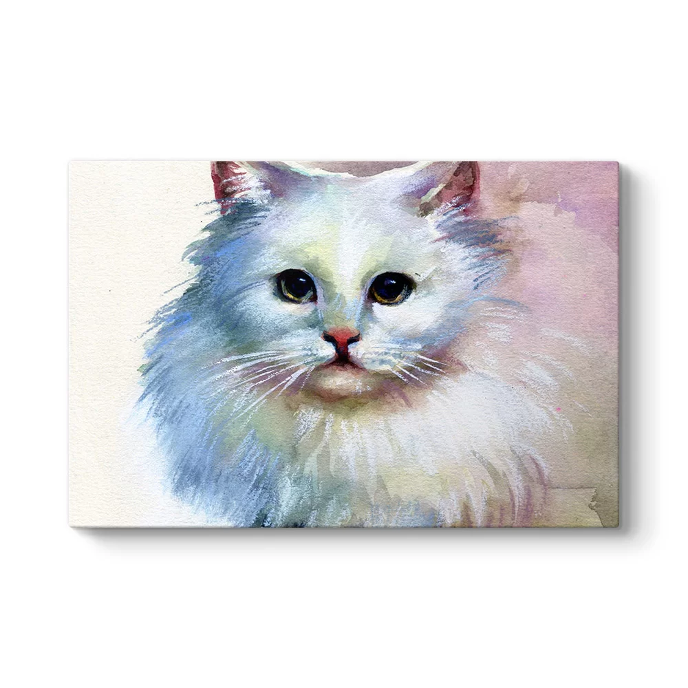 SuluBoya Kedi Tablosu - Model 1